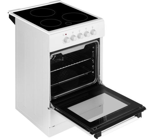 Плита Электрическая Weissgauff WES E2V05 W белый стеклокерамика (без крышки)