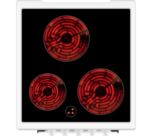 Плита Электрическая Weissgauff WES E2V05 W белый стеклокерамика (без крышки)