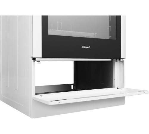 Плита Электрическая Weissgauff WES E2V05 W белый стеклокерамика (без крышки)