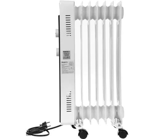 Радиатор масляный Centek CT-6222-7 1500Вт белый Радиатор масляный Centek CT-6222-7 1500Вт белый