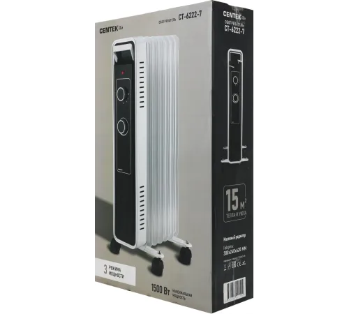 Радиатор масляный Centek CT-6222-7 1500Вт белый Радиатор масляный Centek CT-6222-7 1500Вт белый