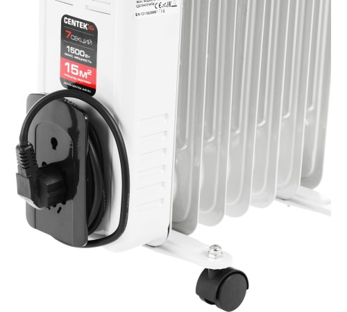 Радиатор масляный Centek CT-6200 1500Вт белый Радиатор масляный Centek CT-6200 1500Вт белый