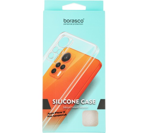 Чехол (клип-кейс) BoraSCO для Apple iPhone 15 Plus прозрачный (72410) Чехол (клип-кейс) BoraSCO для Apple iPhone 15 Plus прозрачный (72410)