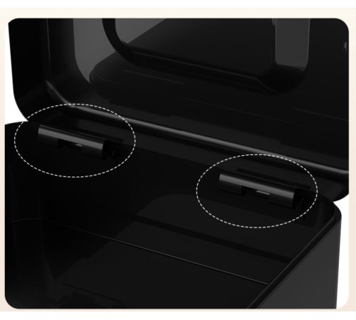 Ящик для денег Deli ET500 90x200x160 черный металл 1.2кг Ящик для денег Deli ET500 90x200x160 черный металл 1.2кг