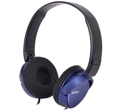 Гарнитура накладные Sony MDR-ZX310AP 1.2м голубой проводные оголовье