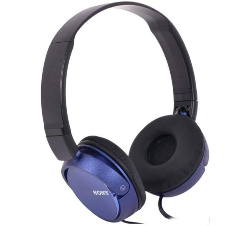 Гарнитура накладные Sony MDR-ZX310AP 1.2м голубой проводные оголовье