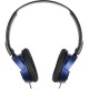 Гарнитура накладные Sony MDR-ZX310AP 1.2м голубой проводные оголовье