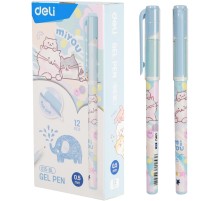 Набор ручек гелев. Deli MiYou (EG15-BL-P) ассорти син. черн. кор.карт. (12шт)