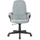 Кресло руководителя Бюрократ CH 002 Fabric серо-голубой Light-28 крестов. пластик