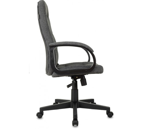 Кресло руководителя Бюрократ CH 002 Fabric серый 3C1 крестов. пластик