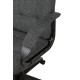 Кресло руководителя Бюрократ CH 002 Fabric серый 3C1 крестов. пластик