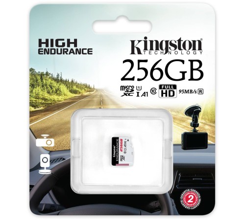 Флеш карта microSDXC Kingston 256GB SDCE/256GB High Endurance w/o adapter