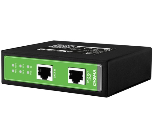 Инжектор PoE Digma DNP90W48GDXM 10/100/1000BASE-T 90Вт 37-57В(DC) Инжектор PoE Digma DNP90W48GDXM 10/100/1000BASE-T 90Вт 37-57В(DC)