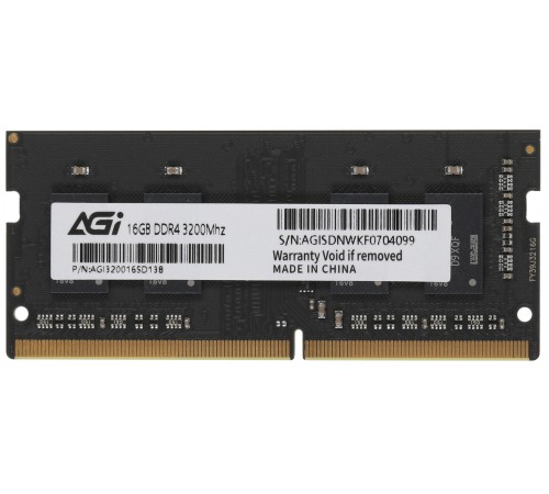 Память SO-DIMM DDR4 16GB AGI PC25600 3200MHz CL22 1.2V (AGI320016SD138) Память SO-DIMM DDR4 16GB AGI PC25600 3200MHz CL22 1.2V (AGI320016SD138)