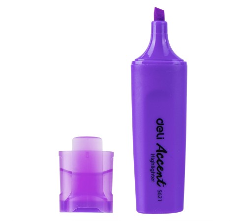 Набор текстовыделителей Deli Accent ES621VIOLET-P Delight скошенный пиш. наконечник 1-5мм фиолетовый (10шт.)