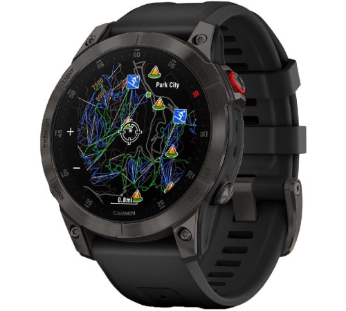 Смарт-часы Garmin Epix Gen 2 Sapphire 33.02мм 1.3" AMOLED корп.черный силикон рем.черный (010-02582-11) Смарт-часы Garmin Epix Gen 2 Sapphire 33.02мм 1.3" AMOLED корп.черный силикон рем.черный (010-02582-11)