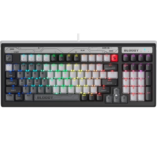 Клавиатура A4Tech Bloody B950 механическая серый/черный USB for gamer LED (B950) Клавиатура A4Tech Bloody B950 механическая серый/черный USB for gamer LED (B950)