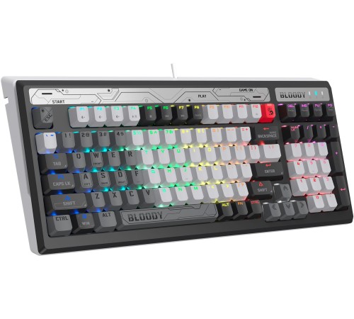 Клавиатура A4Tech Bloody B950 механическая серый/черный USB for gamer LED (B950) Клавиатура A4Tech Bloody B950 механическая серый/черный USB for gamer LED (B950)