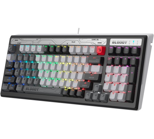 Клавиатура A4Tech Bloody B950 механическая серый/черный USB for gamer LED (B950) Клавиатура A4Tech Bloody B950 механическая серый/черный USB for gamer LED (B950)
