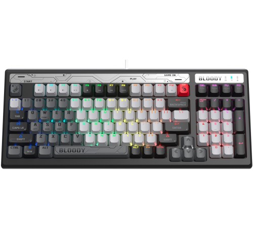 Клавиатура A4Tech Bloody B950 механическая серый/черный USB for gamer LED (B950) Клавиатура A4Tech Bloody B950 механическая серый/черный USB for gamer LED (B950)