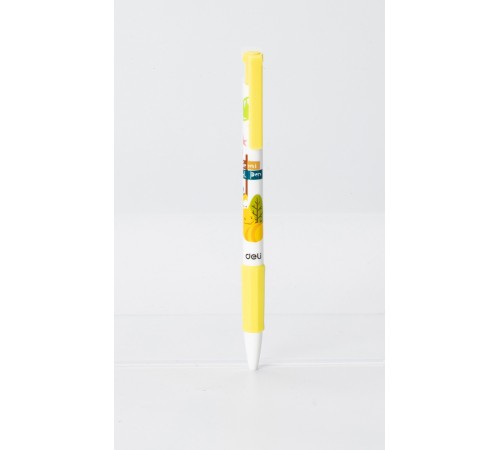 Набор ручек шариков. Deli Larva (EQ26-BK-P) ассорти черн. черн. кор.карт. (12шт) линия 0.5мм резин. манжета