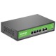 Коммутатор Digma DSP204F-2F-T80 DSP204F-2F-T80 V1 (L2) 6x100Мбит/с 4PoE 4PoE+ 80W неуправляемый