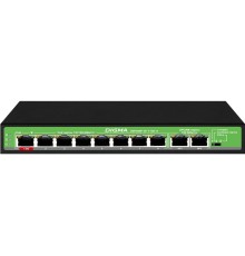Коммутатор Digma DSP208F-2F-T120 DSP208F-2F-T120 V1 (L2) 10x100Мбит/с 8PoE 8PoE+ 1PoE++ 120W неуправляемый