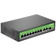 Коммутатор Digma DSP208G-2G-1S-T120 (L2) 10x1Гбит/с 1SFP 8PoE 8PoE+ 120W неуправляемый