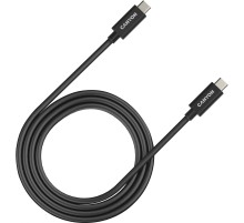 Кабель Canyon UC-44 CNS-USBC44B ver2.2 USB-C-USB-C 1м феррит.кольца черный коробка (упак.:1шт)
