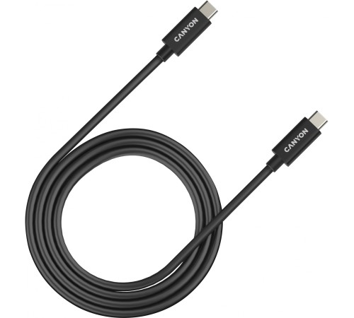 Кабель Canyon UC-44 CNS-USBC44B ver2.2 USB-C-USB-C 1м феррит.кольца черный коробка (упак.:1шт) Кабель Canyon UC-44 CNS-USBC44B ver2.2 USB-C-USB-C 1м феррит.кольца черный коробка (упак.:1шт)