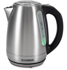 Чайник электрический Hyundai HYK-S8408 1.7л. 2200Вт серебристый матовый/черный (корпус: нержавеющая сталь)