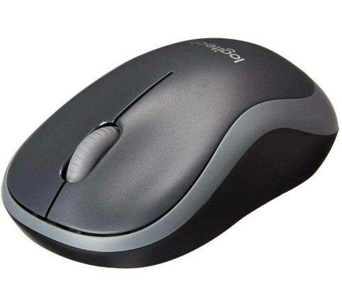 Мышь Logitech M186 черный/серый оптическая (1000dpi) беспроводная USB2.0 (2but)
