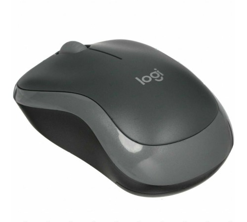 Мышь Logitech M186 черный/серый оптическая (1000dpi) беспроводная USB2.0 (2but)