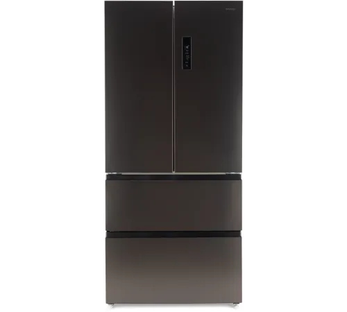 Холодильник Hyundai CM55043F 3-хкамерн. черная сталь