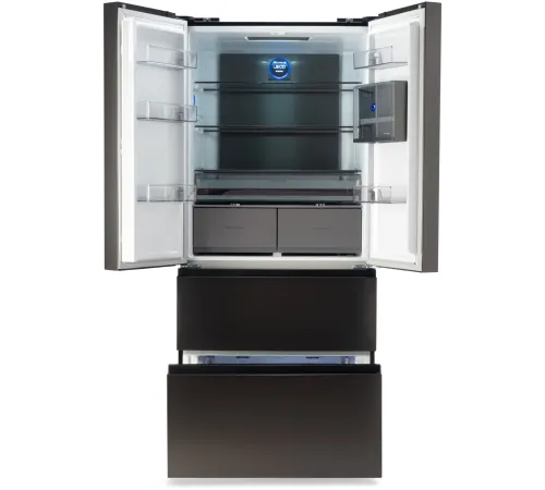 Холодильник Hyundai CM55043F 3-хкамерн. черная сталь