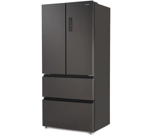 Холодильник Hyundai CM55043F 3-хкамерн. черная сталь