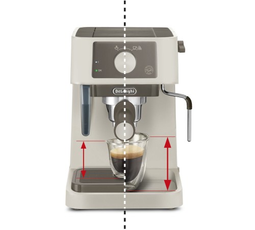 Кофеварка рожковая Delonghi EC235.CR 1100Вт бежевый