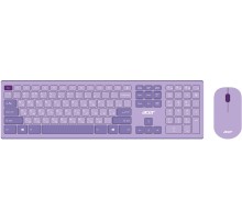Клавиатура + мышь Acer OCC205 клав:фиолетовый мышь:фиолетовый USB беспроводная slim (ZL.ACCEE.00D)