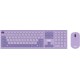 Клавиатура + мышь Acer OCC205 клав:фиолетовый мышь:фиолетовый USB беспроводная slim (ZL.ACCEE.00D)