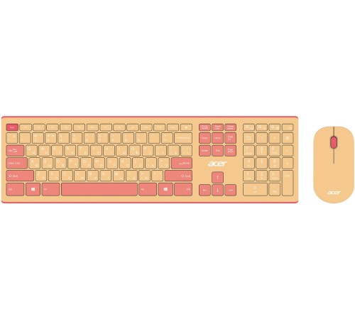 Клавиатура + мышь Acer OCC205 клав:розовый/бежевый мышь:розовый/бежевый USB беспроводная slim (ZL.ACCEE.00F) Клавиатура + мышь Acer OCC205 клав:розовый/бежевый мышь:розовый/бежевый USB беспроводная slim (ZL.ACCEE.00F)