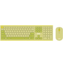 Клавиатура + мышь Acer OCC205 клав:зеленый/желтый мышь:зеленый/желтый USB беспроводная slim (ZL.ACCEE.00E)