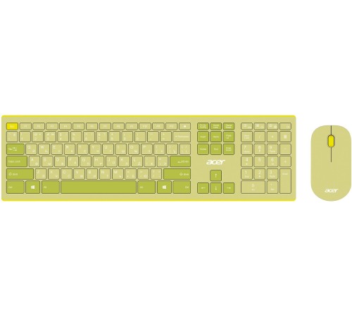 Клавиатура + мышь Acer OCC205 клав:зеленый/желтый мышь:зеленый/желтый USB беспроводная slim (ZL.ACCEE.00E) Клавиатура + мышь Acer OCC205 клав:зеленый/желтый мышь:зеленый/желтый USB беспроводная slim (ZL.ACCEE.00E)