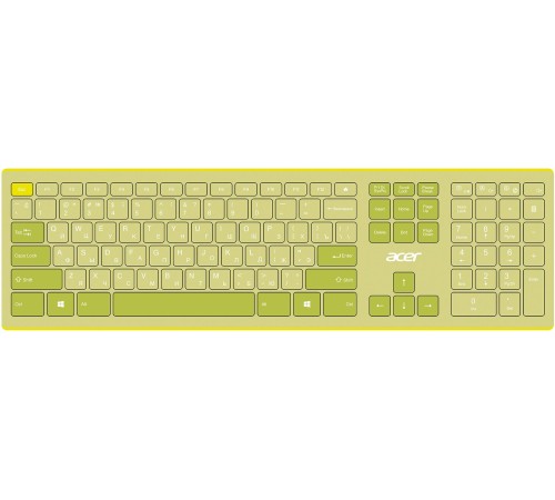 Клавиатура + мышь Acer OCC205 клав:зеленый/желтый мышь:зеленый/желтый USB беспроводная slim (ZL.ACCEE.00E) Клавиатура + мышь Acer OCC205 клав:зеленый/желтый мышь:зеленый/желтый USB беспроводная slim (ZL.ACCEE.00E)