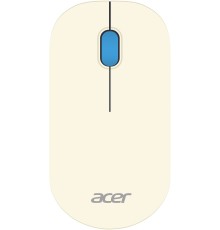 Клавиатура + мышь Acer OCC205 клав:белый/голубой мышь:белый/голубой USB беспроводная slim (ZL.ACCEE.00C)