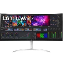 Монитор LG 40" 40WP95C-W черный IPS LED 21:9 (Ultrawide) HDMI M/M матовая HAS Piv 3000:1 300cd 178гр/178гр 5120x2160 72Hz DP FHD USB 12.3кг