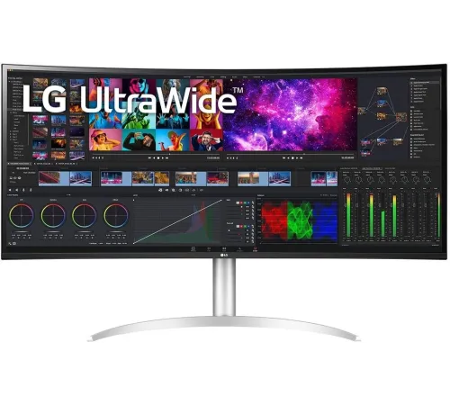 Монитор LG 40" 40WP95C-W черный IPS LED 21:9 (Ultrawide) HDMI M/M матовая HAS Piv 3000:1 300cd 178гр/178гр 5120x2160 72Hz DP FHD USB 12.3кг