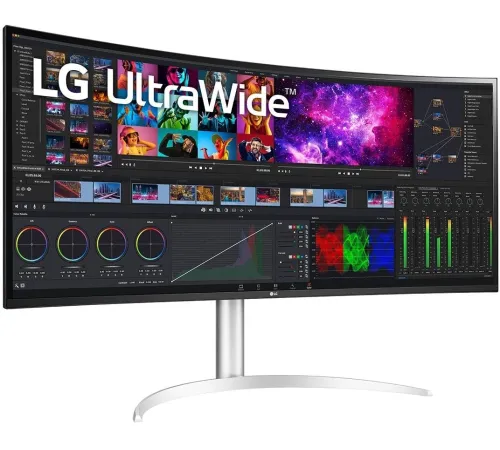 Монитор LG 40" 40WP95C-W черный IPS LED 21:9 (Ultrawide) HDMI M/M матовая HAS Piv 3000:1 300cd 178гр/178гр 5120x2160 72Hz DP FHD USB 12.3кг