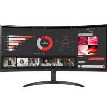 Монитор LG 34" 34WR50QC-B черный IPS LED 5ms 21:9 HDMI матовая HAS 3000:1 300cd 178гр/178гр 3440x1440 100Hz DP WQ 9кг