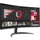 Монитор LG 34" 34WR50QC-B черный IPS LED 5ms 21:9 HDMI матовая HAS 3000:1 300cd 178гр/178гр 3440x1440 100Hz DP WQ 9кг