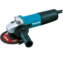 Makita 9558HNR Угловая шлифовальная машина ф125мм [9558HNR] {840Вт,11000об\м,1.6кг,кор,anti-restart,пл\п,доп.кожух}